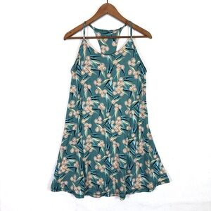 Patagonia Teal Floral Edisto Dress